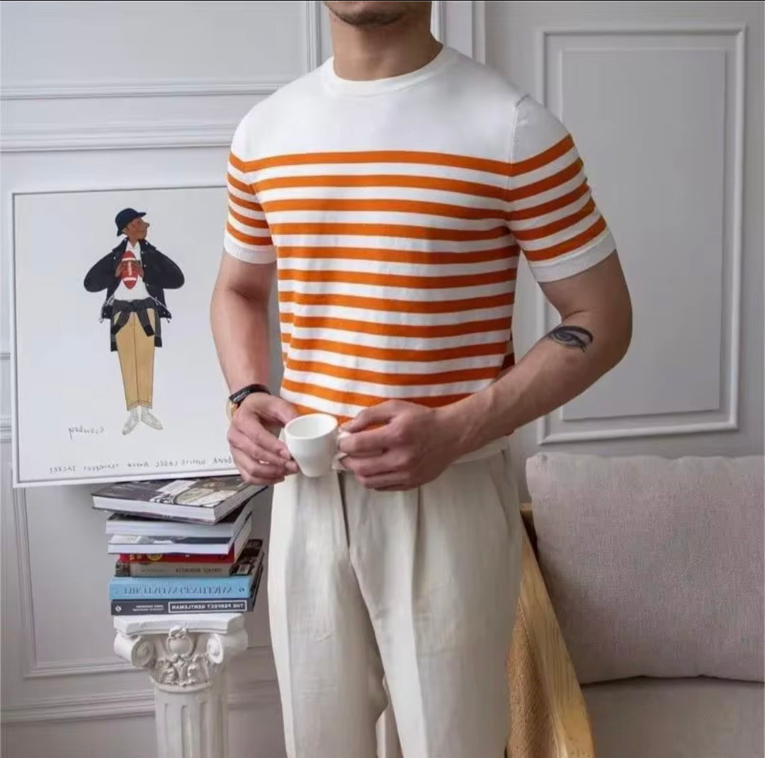 Hugo | Camiseta de Hombre a Rayas Estilo Británico - PaulaMilan