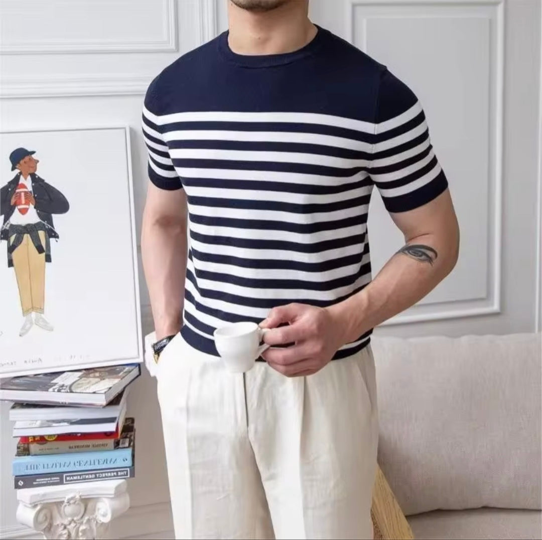 Hugo | Camiseta de Hombre a Rayas Estilo Británico - PaulaMilan