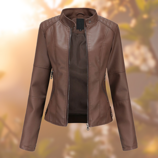 Anora - La Chaqueta de Cuero Elegante y Unica - PaulaMilan