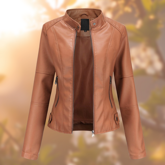Anora - La Chaqueta de Cuero Elegante y Unica - PaulaMilan