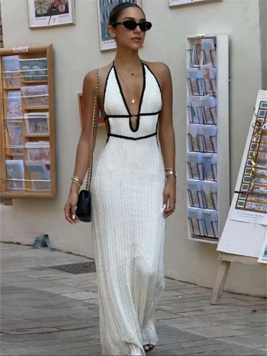Vestido Largo Marina – Elegancia Natural para Cada Ocasión - PaulaMilan