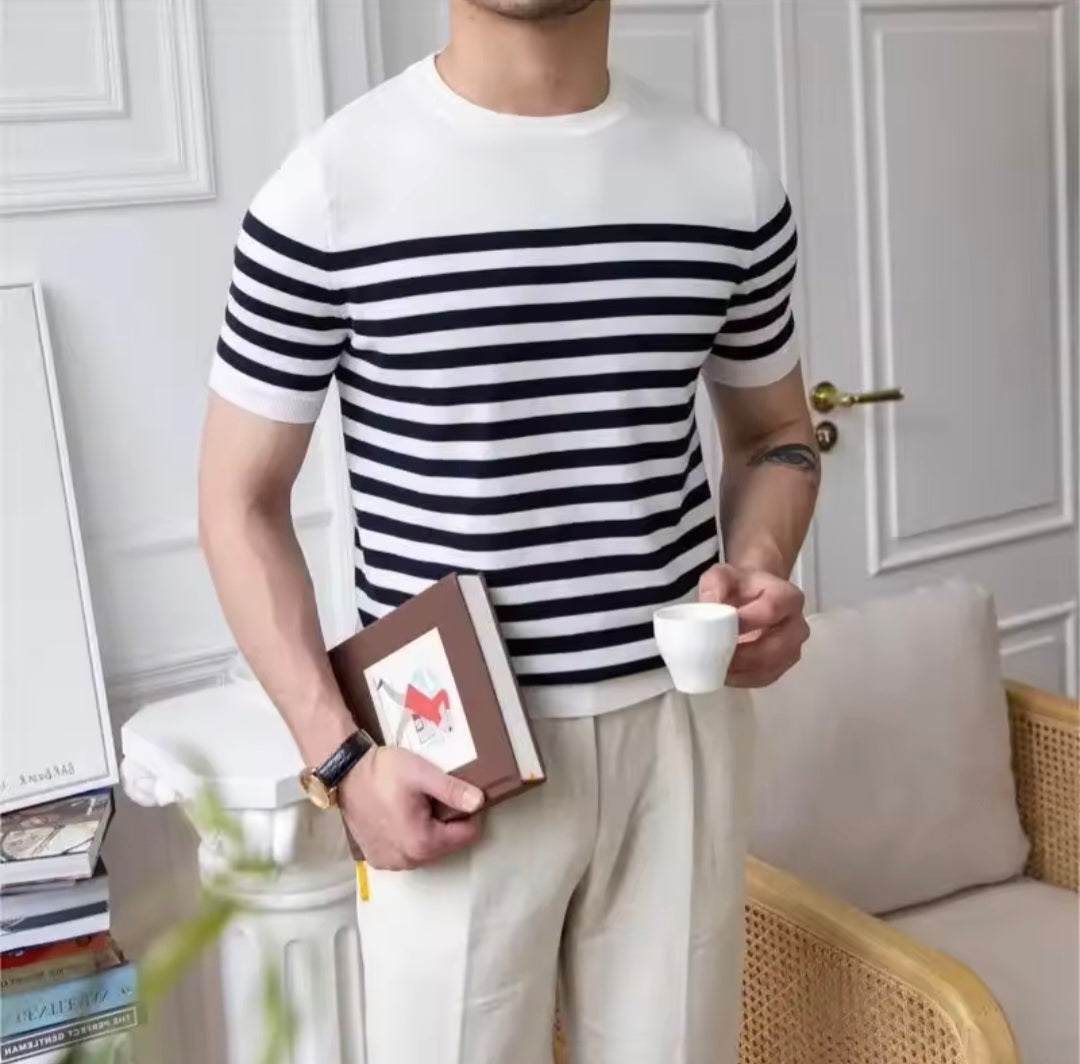 Hugo | Camiseta de Hombre a Rayas Estilo Británico - PaulaMilan