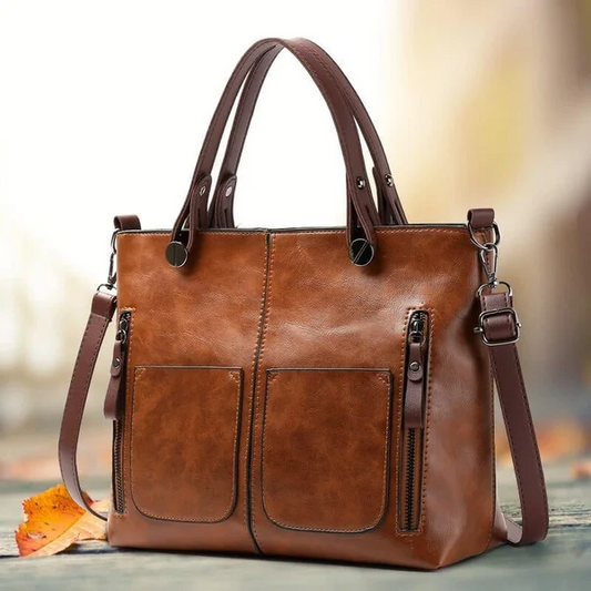 Bolso vintage de piel para señora - PaulaMilan