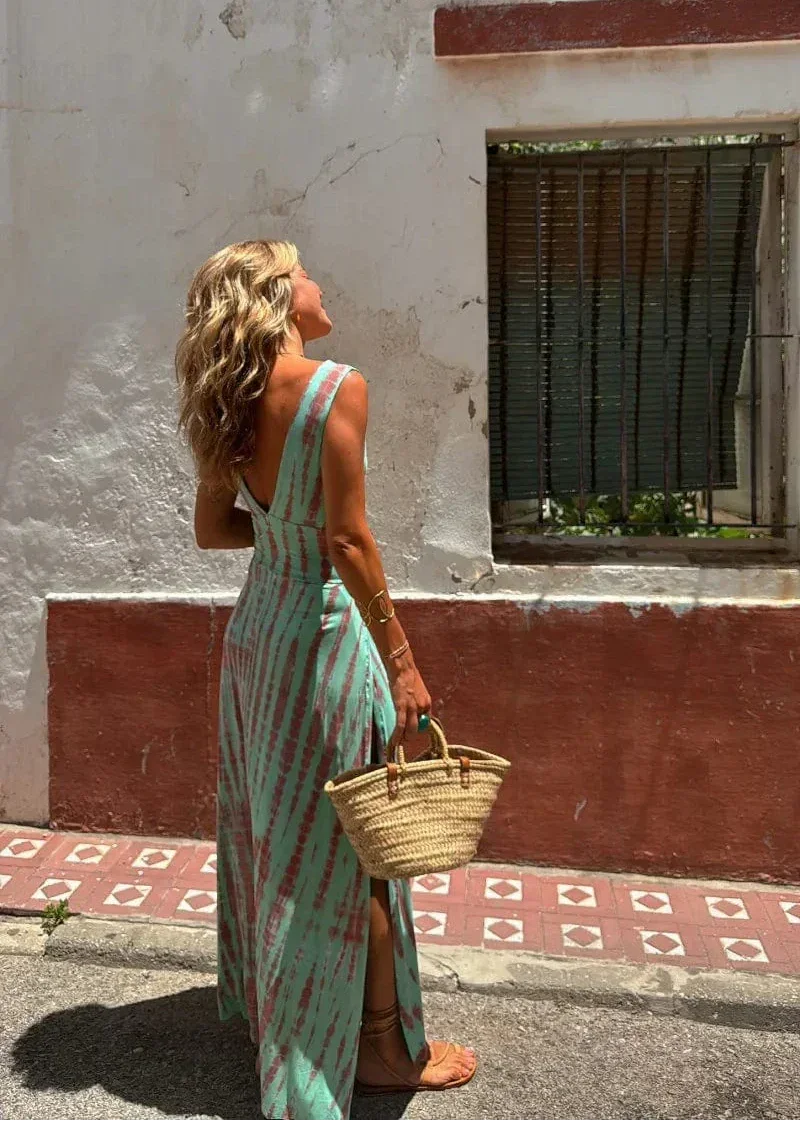 Carolina | Vestido estampado tie-dye - PaulaMilan